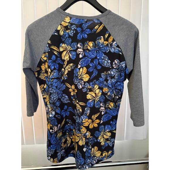 Women’s LulaRoe Floral Randy Knit Top 3/4 Sleeve Size Small - Picture 4 of 5